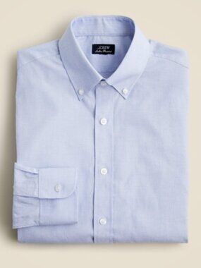 J. Crew Blue Button Up Slim Fit Long Sleeve Dress Shirt